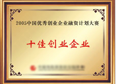 龍鐵獲得十佳創(chuàng)業(yè)企業(yè)稱號